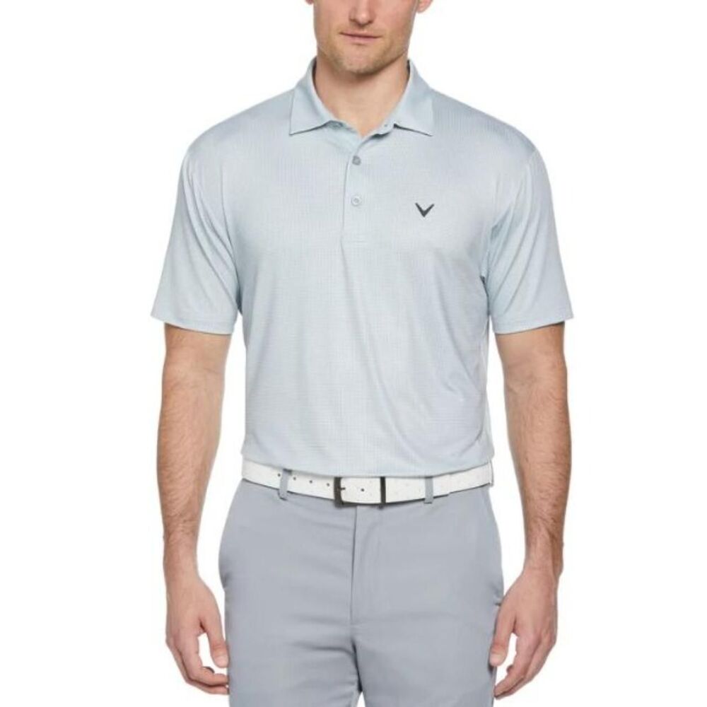 Callaway Men's Blue and Grey Polo-shirts